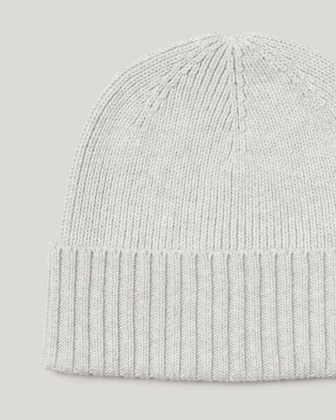 Knitted Beanie, Grey, hi-res